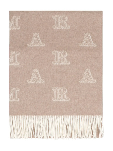  Max Mara Jacquard Frayed Scarf - Neutrals 