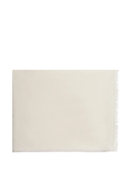  Max Mara Jacquard Logo Wool Scarf - Neutrals 