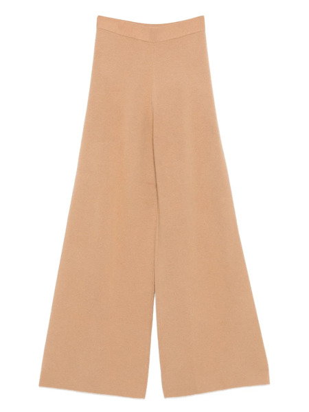  Max Mara Judy Knitted Ribbed-waist Trousers - Brown 