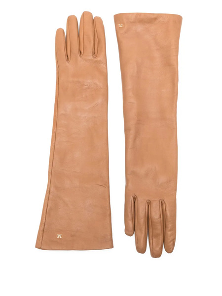  Max Mara Lambskin Gloves - Brown 