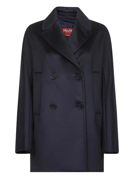  Max Mara Lapel-collar Coat - Blue 