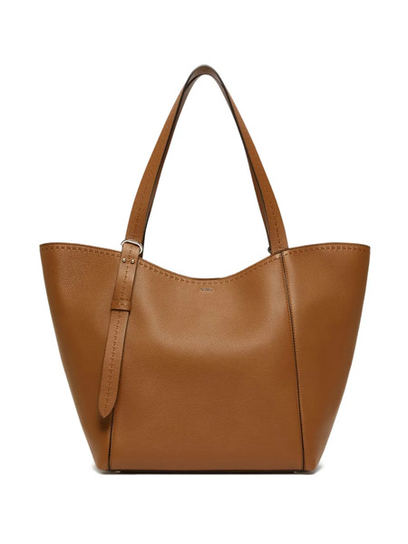  Max Mara Large Leather Tote Bag - Brown 