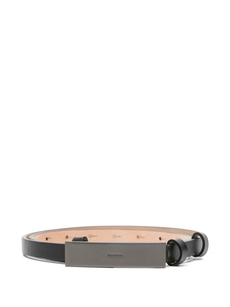  Max Mara Leather Belt - Black 