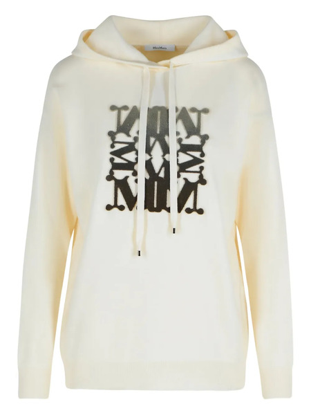  Max Mara Logo-embellishment Hoodie - Neutrals 