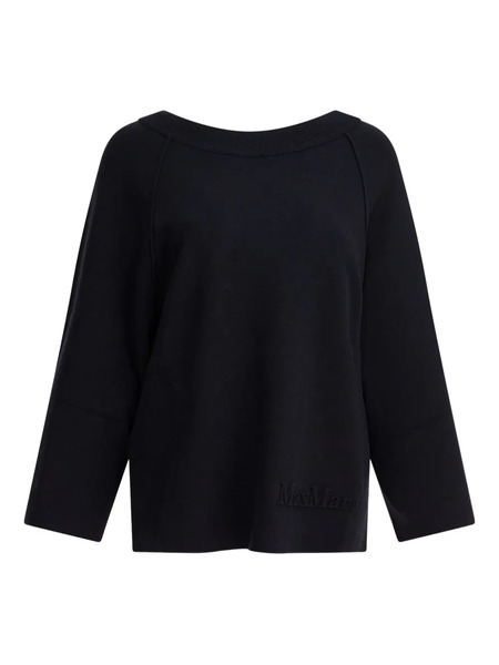  Max Mara Logo-embossed Jumper - Blue 