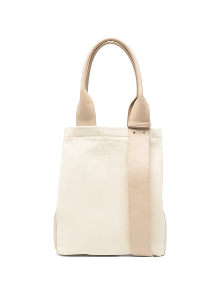  Max Mara Logo-embossed Tote Bag - Neutrals 