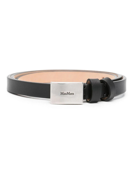  Max Mara Logo-engraved Belt - Black 