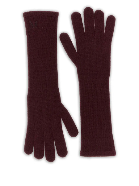  Max Mara Logo Gloves - Red 