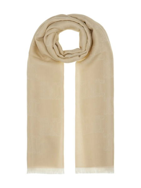  Max Mara Logo-jacquard Scarf - Neutrals 