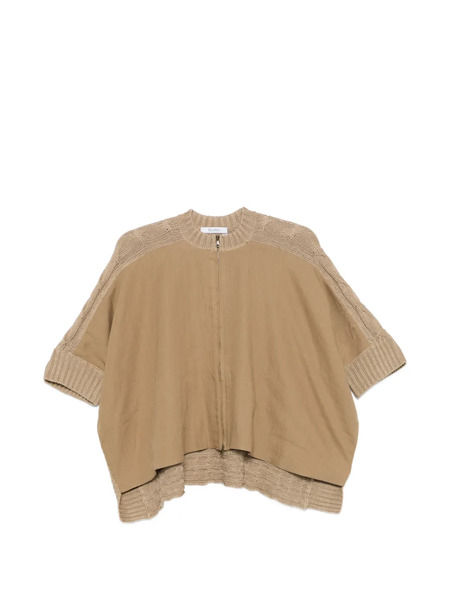  Max Mara Miresia Knitted Zip Cardigan - Neutrals 