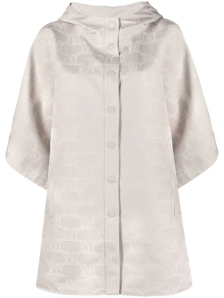  Max Mara Monogram Jacquard Satin Coat - Neutrals 