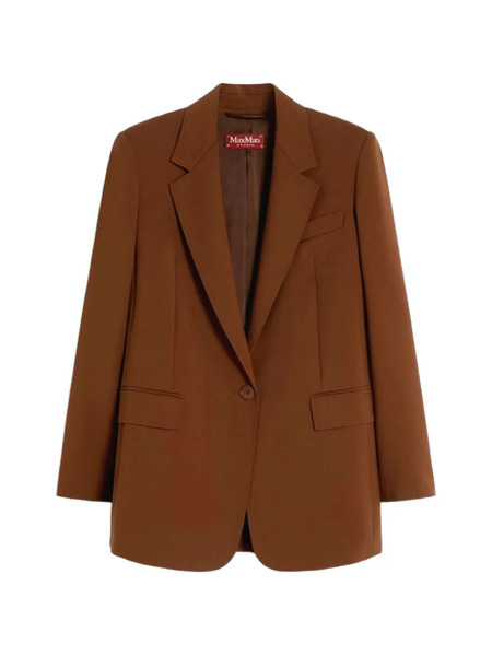  Max Mara Mstbalco Single-breasted Blazer - Brown 