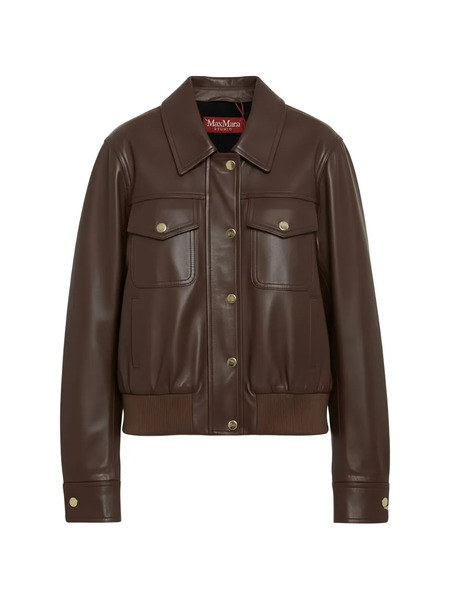  Max Mara Mstbiada Buttoned Chest-pocket Jacket - Brown 