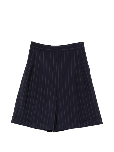  Max Mara Mstere Pinstripe Shorts - Blue 