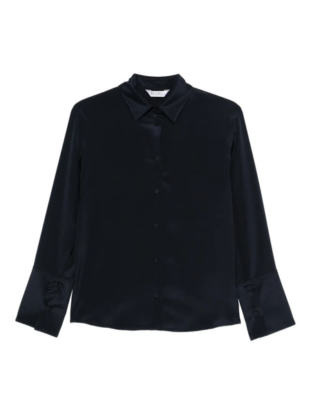  Max Mara Mxpvoliera Long-sleeve Blouse - Blue 
