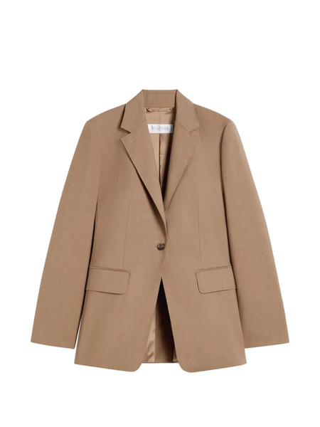  Max Mara Notch-lapel Single-breasted Blazer - Brown 