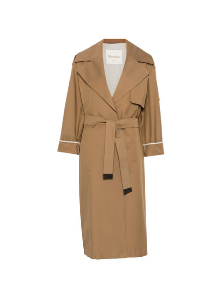  Max Mara Notched-lapel Belted Trench Coat - Brown 