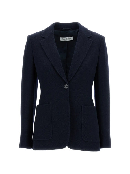  Max Mara Patch-pocket Button Blazer - Blue 