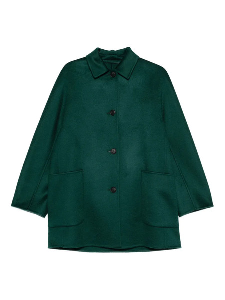  Max Mara Patch-pocket Button Coat - Green 