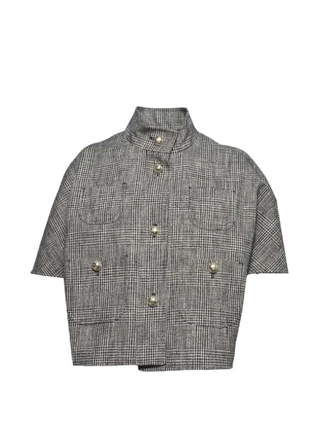  Max Mara Patterned Cotton Jacket - Black 