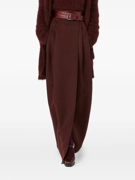  Max Mara Pleated Wrap Skirt - Red 