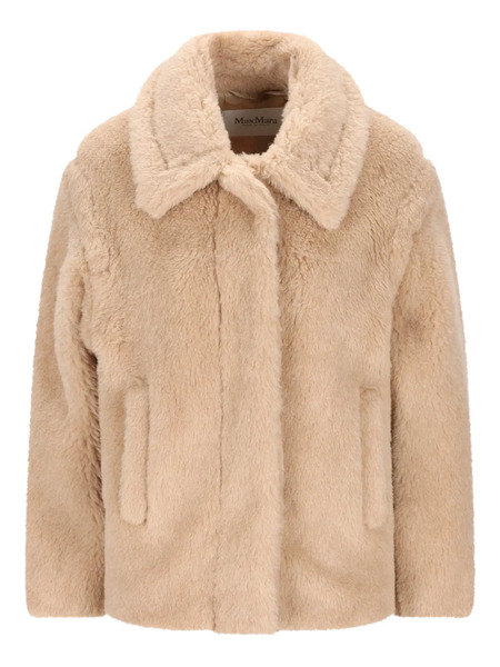  Max Mara Pocket Fur Jacket - Neutrals 