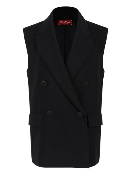  Max Mara Pomez Double-breasted Waistcoat - Black 