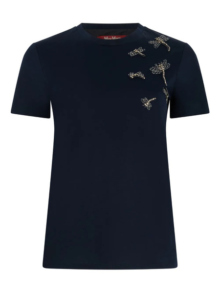  Max Mara Pontile Embellished T-shirt - Blue 