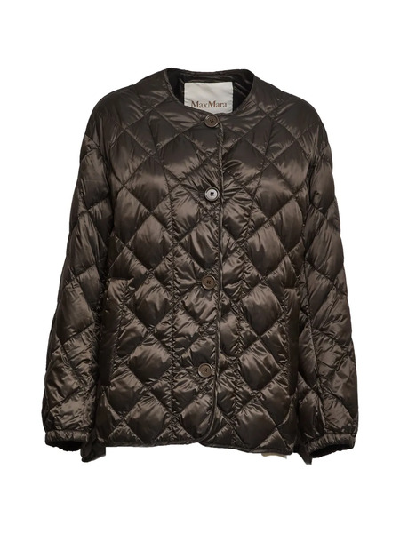  Max Mara Quilted Button Jacket - Brown 