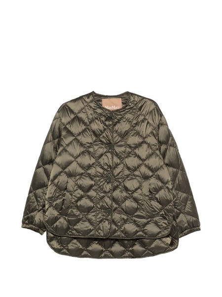  Max Mara Quilted Button Jacket - Green 