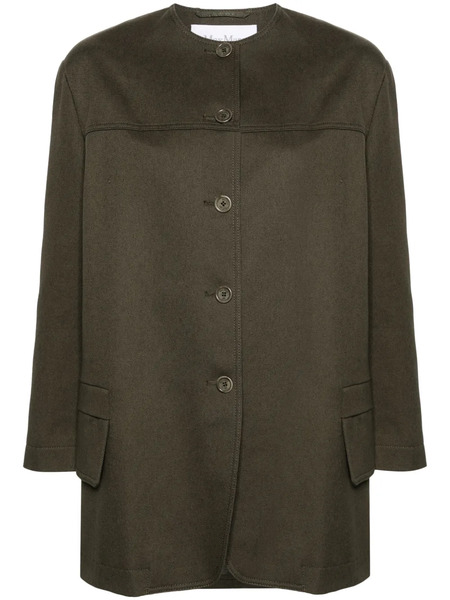  Max Mara Recital Twill Shirt Jacket - Green 