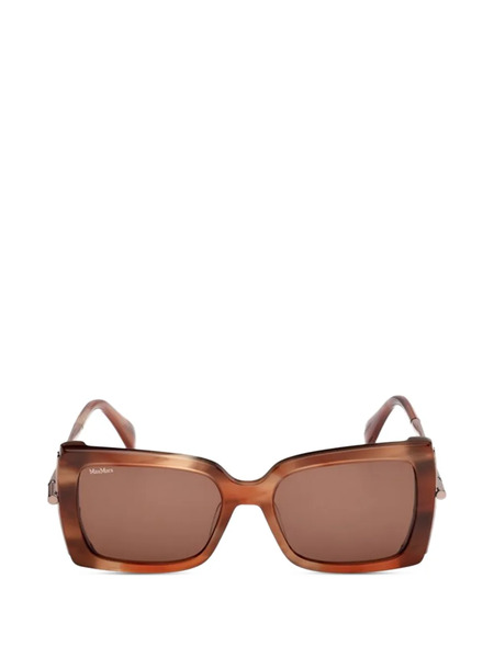  Max Mara Rectangle Sunglasses - Brown 