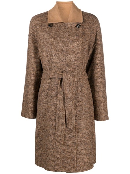  Max Mara Reversible Camel Hair-blend Coat - Brown 