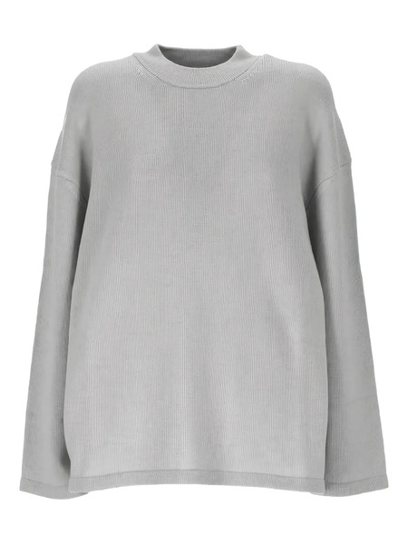  Max Mara Ribbed High-neck Sweater - Grey 
