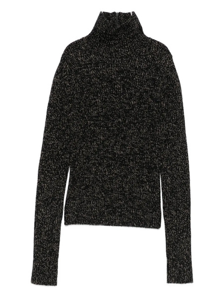  Max Mara Ribbed Turtleneck Jumper - Brown 