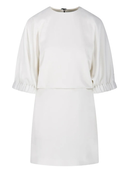  Max Mara Rum Puffed-sleeve Mini Dress - White 