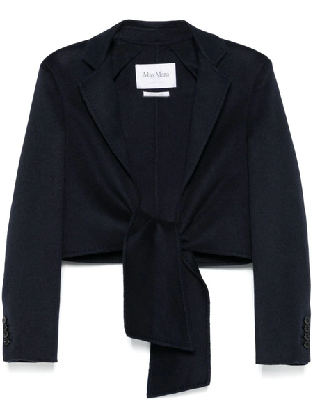  Max Mara Sash-detail Jacket - Blue 