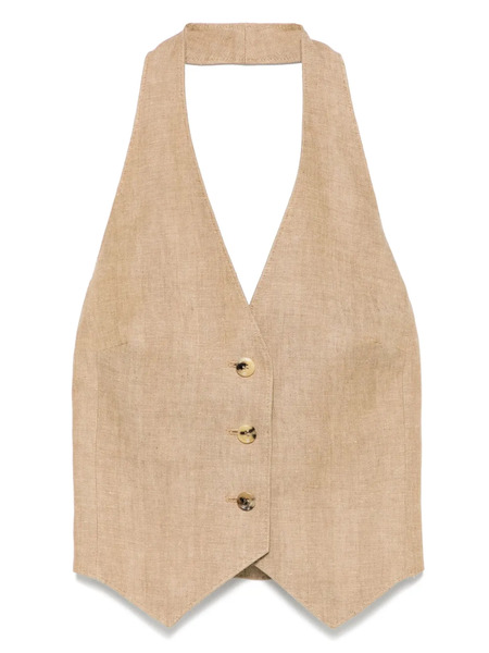  Max Mara Sauro Waistcoat - Brown 