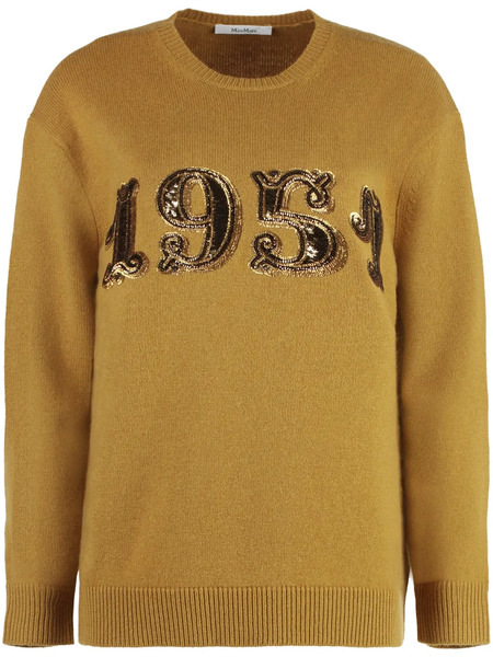  Max Mara Sequin-embellished Sweater - Brown 
