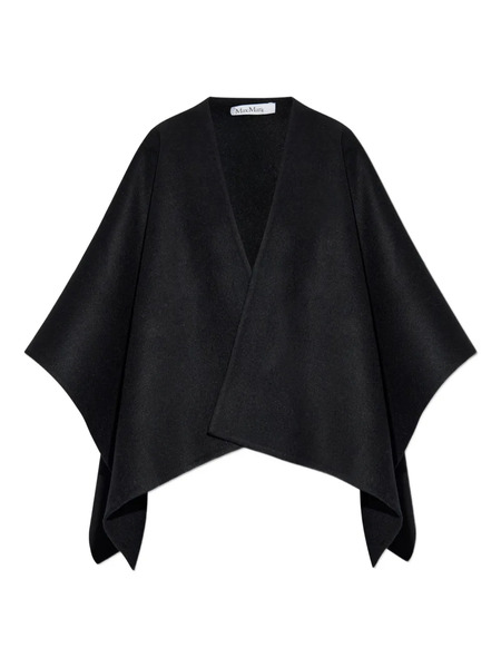  Max Mara Serra Draped Cape - Black 