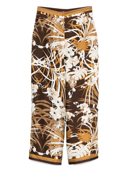  Max Mara Silk Trousers - Brown 