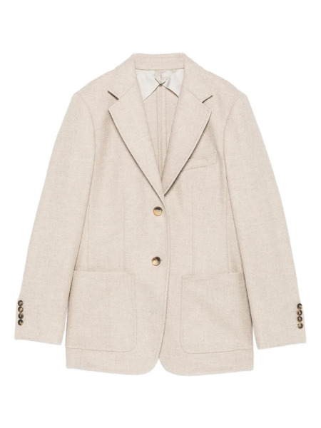  Max Mara Single-breasted Blazer - Neutrals 