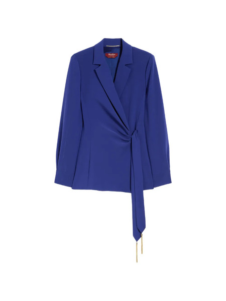 Max Mara Skipper Tie-detail Jacket - Blue 