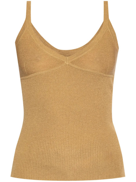  Max Mara Sleeveless Knitted Top - Brown 