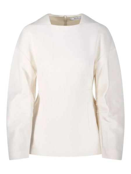  Max Mara Square Neck Blouse - Neutrals 