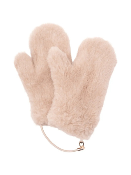 Max Mara Strap-detail Gloves - Neutrals 