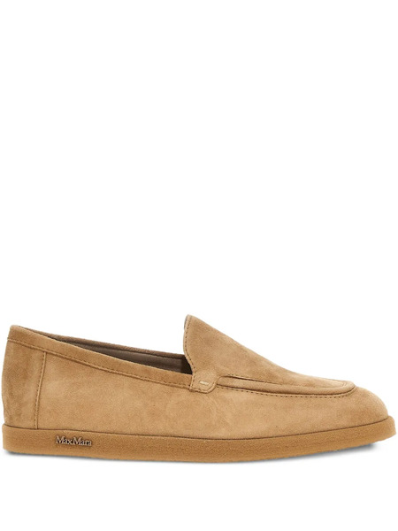  Max Mara Suede Loafers - Neutrals 