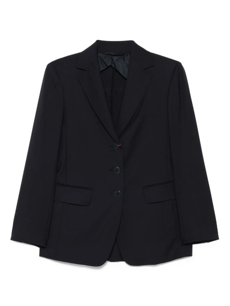  Max Mara Three-button Long-sleeved Blazer - Blue 