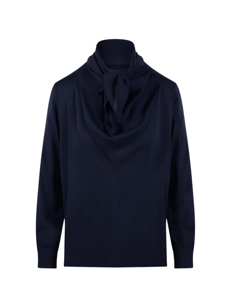  Max Mara Tie-neck Blouse - Blue 