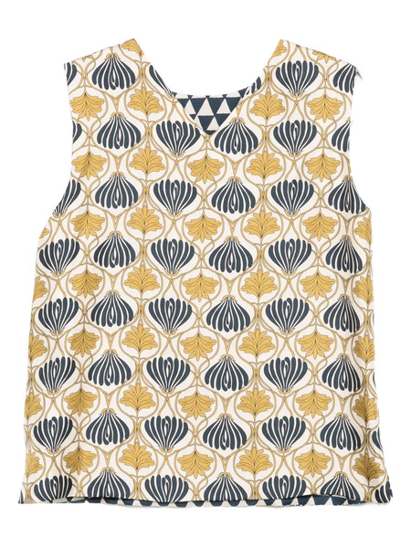  Max Mara Timetop Reversible Sleeveless Blouse - Neutrals 